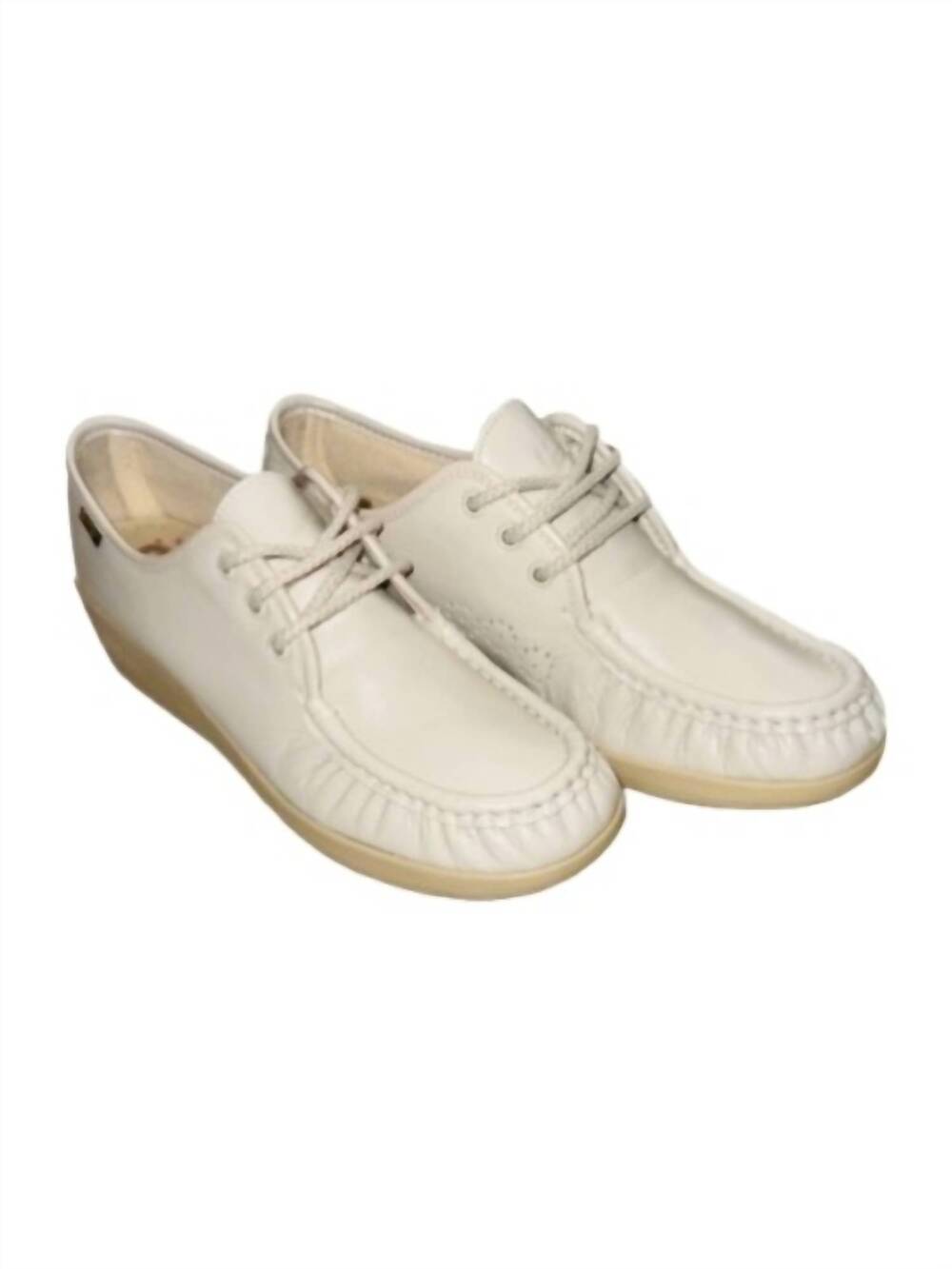 NEW SAS women's bounce lace up moc shoes - wide in bone